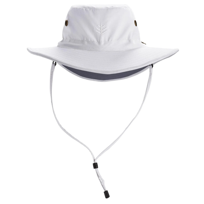 Coolibar Leo Shapeable Wide Brim Hat - White, Men's S-2XL Coolibar Leo Shapeable Wide Brim Hat - White, Men's S-2XL
