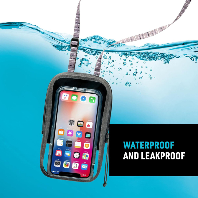 Nite Ize RunOff Waterproof Phone Case, Charcoal