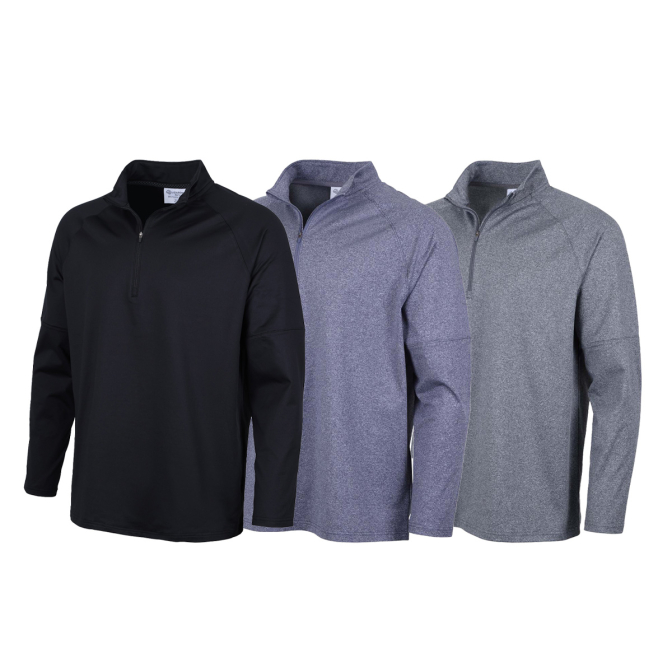 LIzardHead Men's Avalanche 1/4 Zip Pullover in Black, Blue, and Grey LIzardHead Men's Avalanche 1/4 Zip Pullover in Black, Blue, and Grey