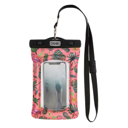 Chums Floating Phone Protector, Ltd Pink Tropical Tiki