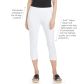 Coolibar Monterey Summer Capris, White/Navy - Women's XS-2XL thumbnail