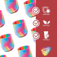 Silipint Silicone Stemless Tumbler, 12oz-Hippie   Hops thumbnail