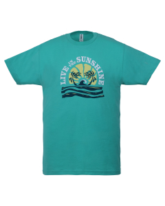 Live in the Sunshine Tee, Mint - Adult S-2XL