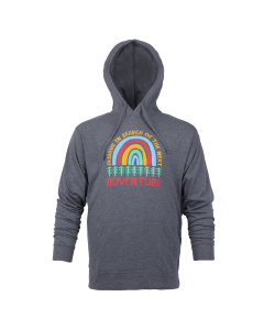 Always In Search of the Next Adventure Hoodie, Gray - Adult S-2XL