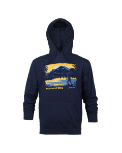 Keeping It Reel Hoodie, Navy - Adult S-XL
