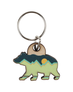 Bear Wood Keychain