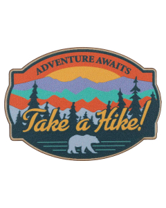 Take a Hike Wood Magnet