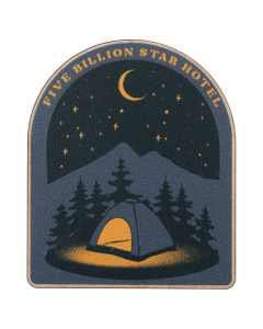 Five Billion Star Hotel Wood Magnet