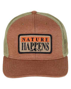 Nature Happens Mesh Cap, Brown/Dark Khaki