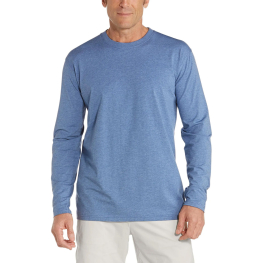 Coolibar Morada Everyday Long Sleeve T-Shirt - Heather Blue