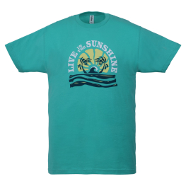 Live in the Sunshine Tee, Mint - Adult S-2XL