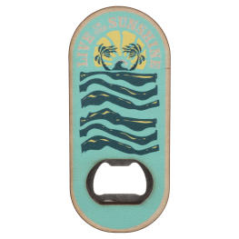 Live in the Sunshine Wood Bottle Opener