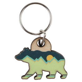 Bear Wood Keychain