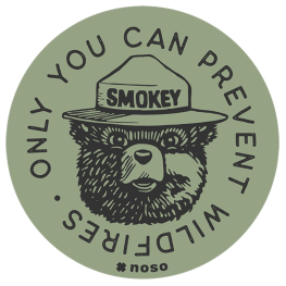 NoSo Smokey Bear Heritage Patch Sticker