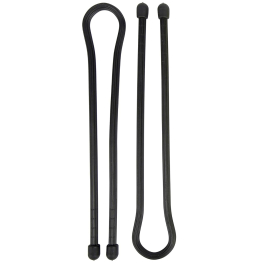 Nite Ize Gear Tie Reusable Rubber Twist Tie 18 in.- 2 Pack - Black