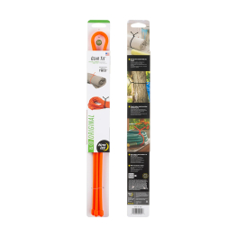 Nite Ize Gear Tie Reusable Rubber Twist Tie 32 in.- 2 Pack - Bright Orange