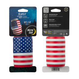 Nite Ize SlapLit LED Drink Wrap USA Flag
