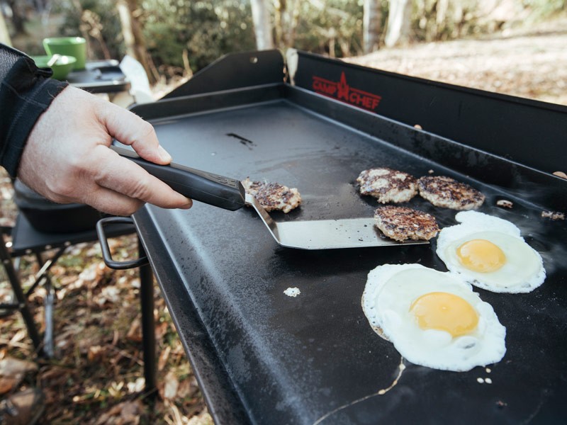 Campfire Breakfast Cooking breakfast while camping