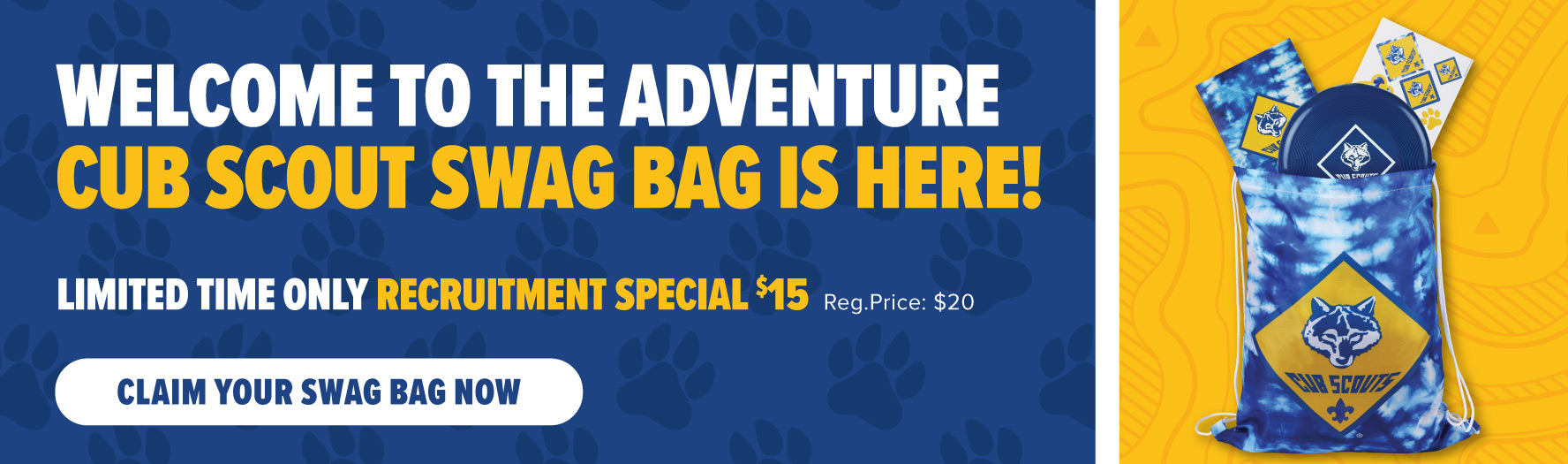 Cub Scout Swag Bag - Get yours today!