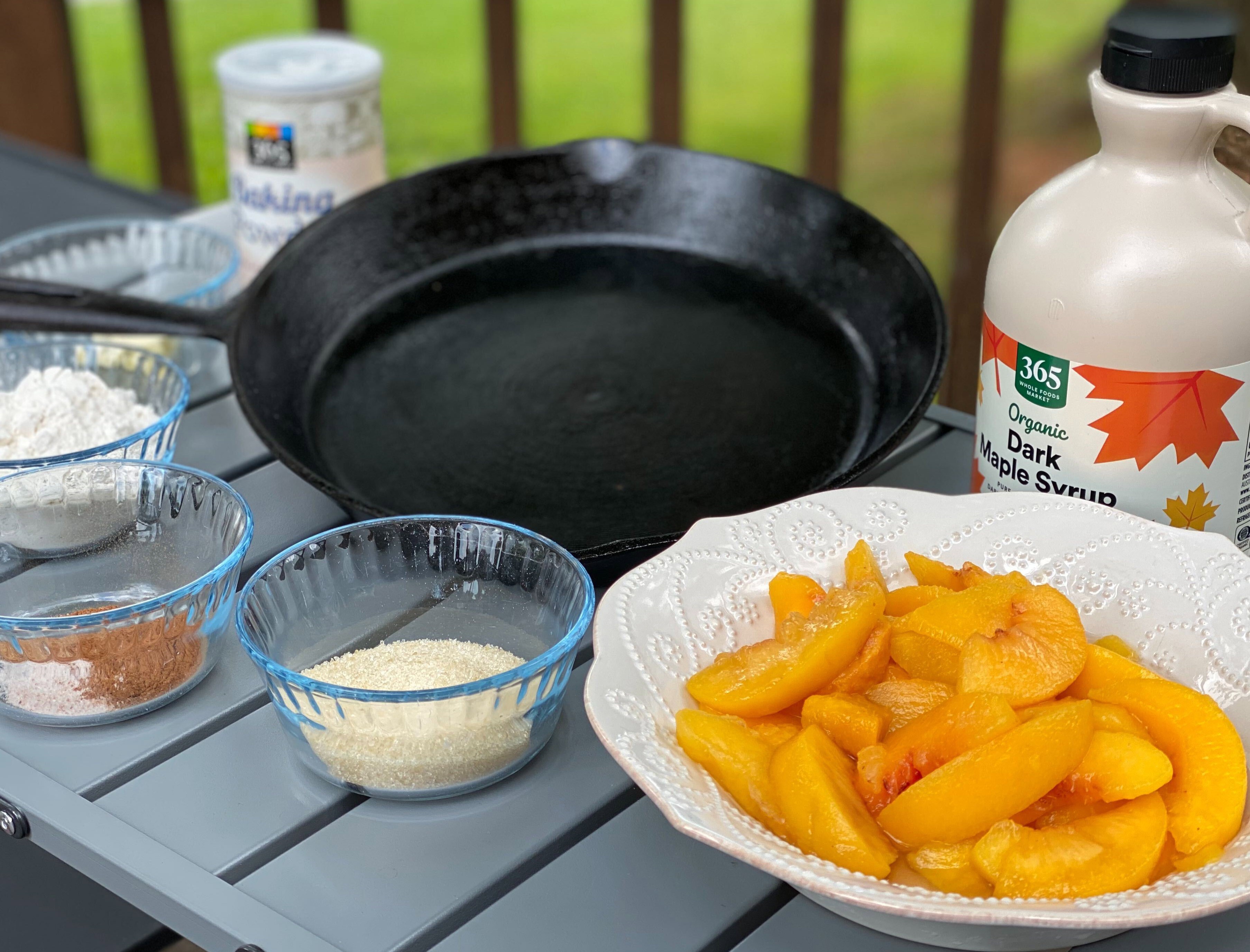 Camping Peach Cobbler Camping Peach Cobbler