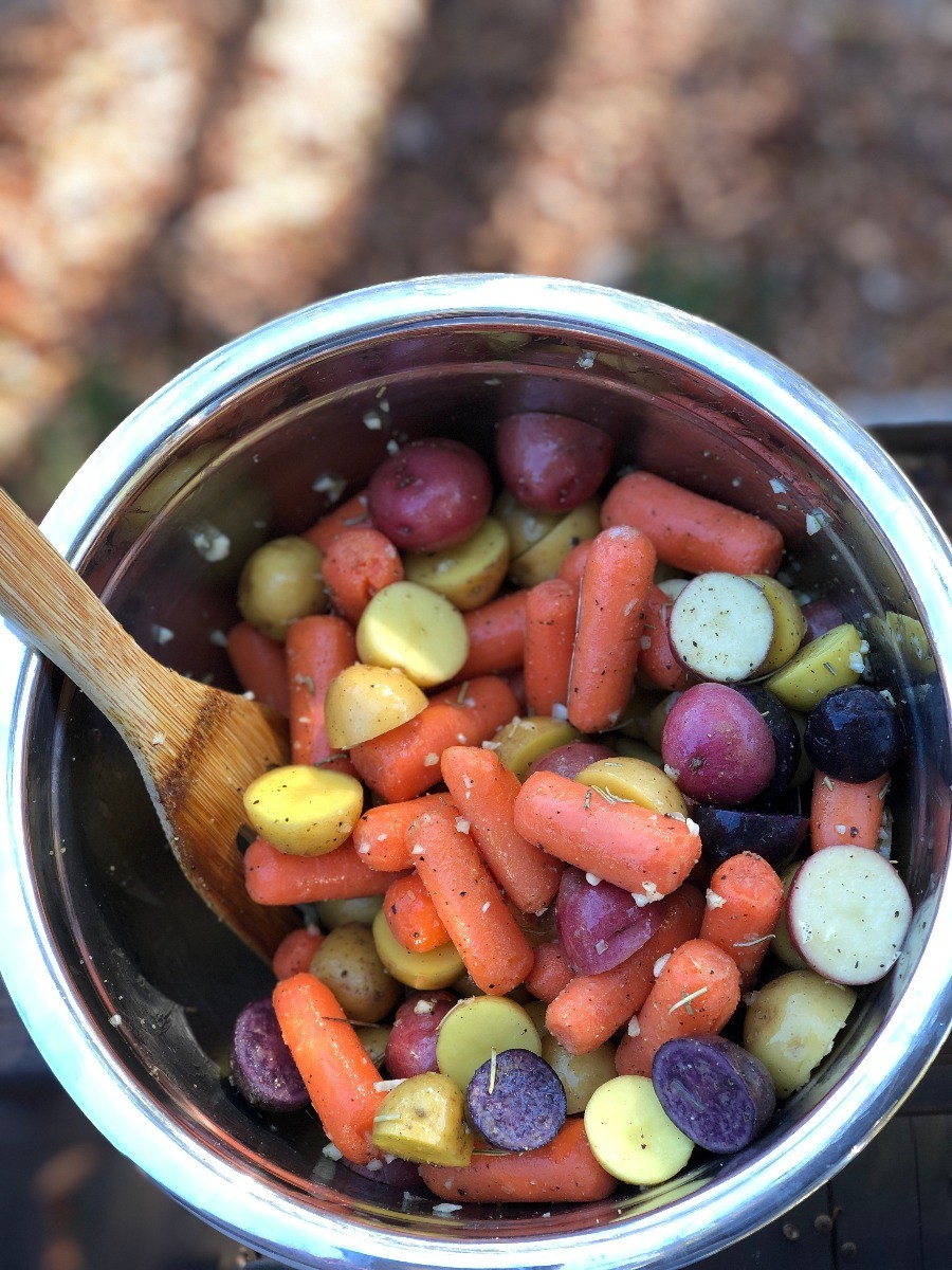 Campsgiving Carrots and Potatoes