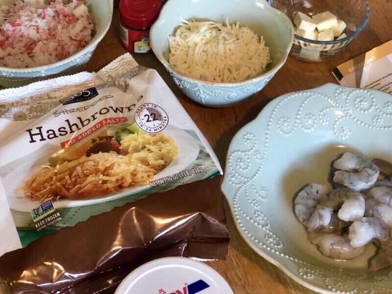 Breakfast Seafood Frittata Ingredients