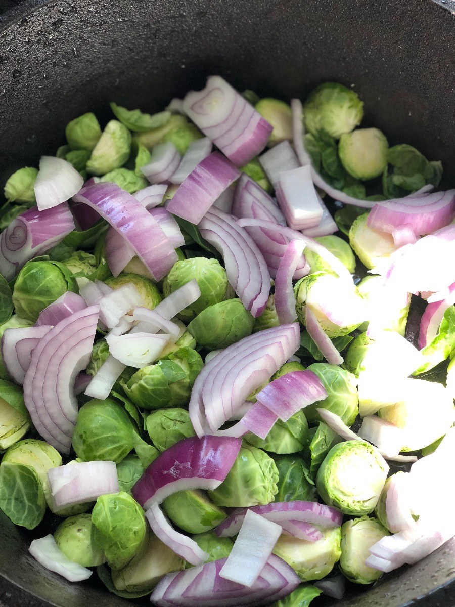 chopped veggies