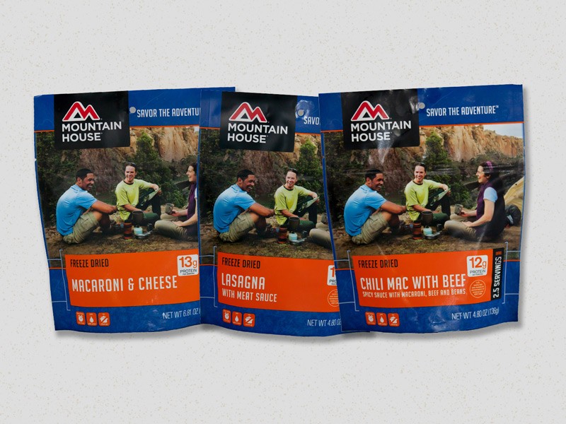 Mountain House Dinner Options - Just Add Water